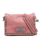 Glace Calf Studded Etiquette Flap Crossbody